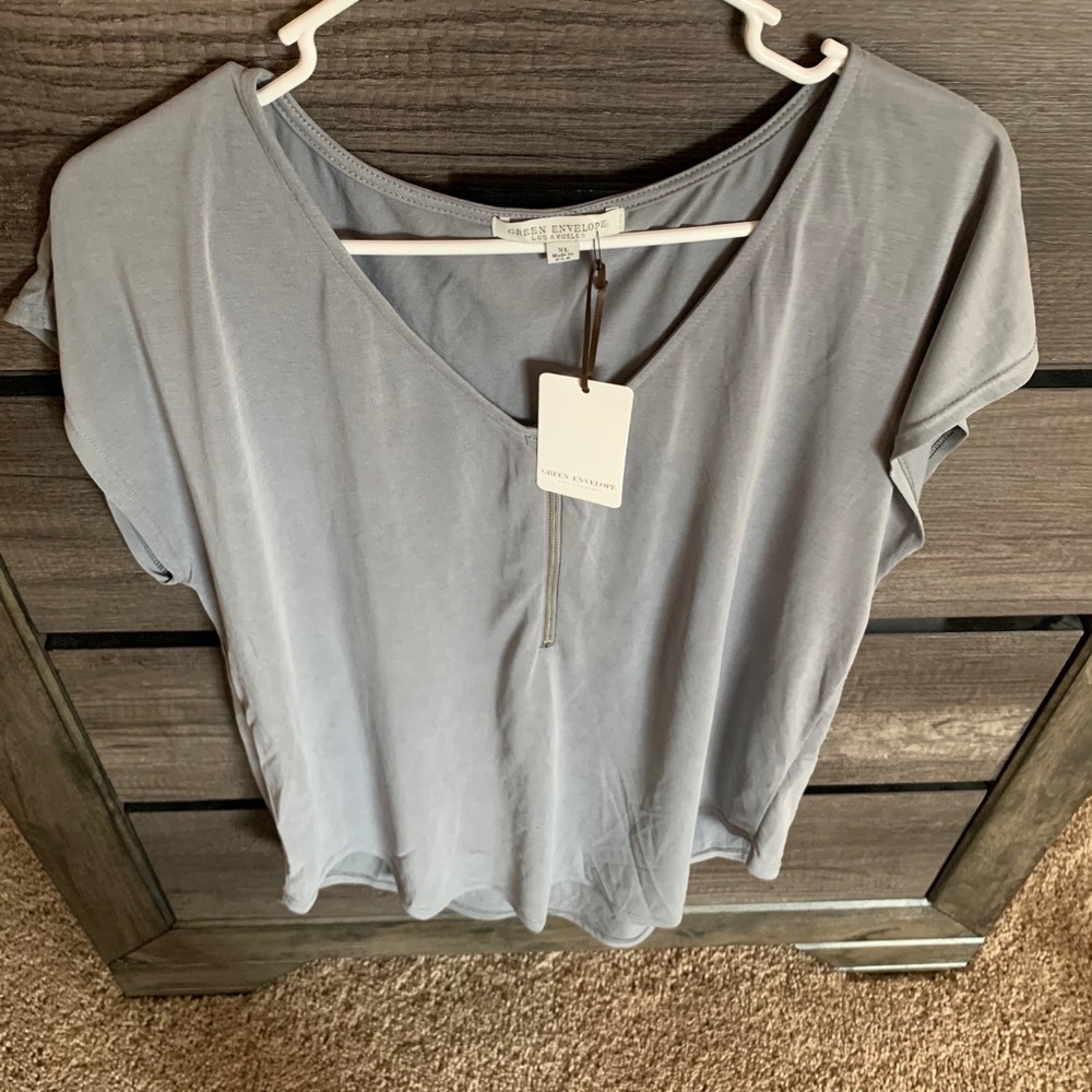 Gray blouse